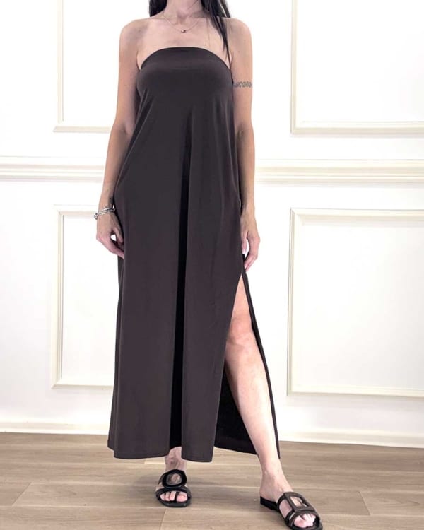 ABITO LUNGO FASCIA ART. DC1906 -TENSIONE IN - S, MORO