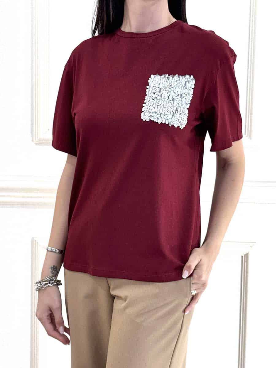 T-SHIRT TASCHINO PAILLETTES ART. S0078 - SUSY MIX - fico