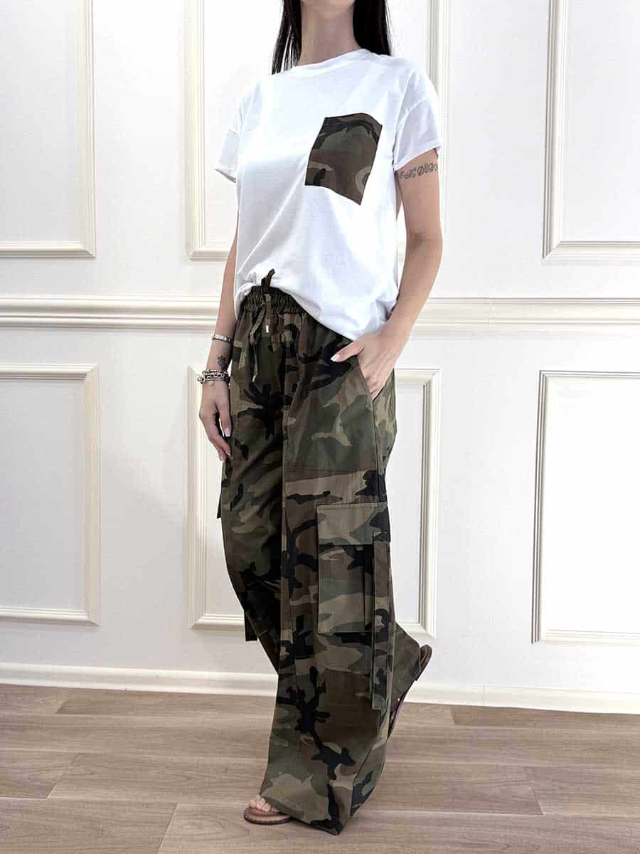 T-SHIRT TASCHIN O CAMOUFLAGE ART. 26M5228 - TENSIONE IN