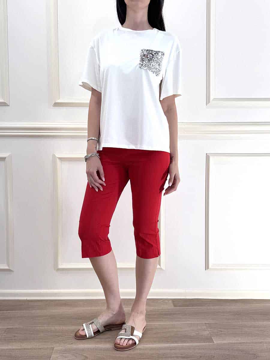 T-SHIRT TASCHINO PAILLETTES ART. S0078 - SUSY MIX