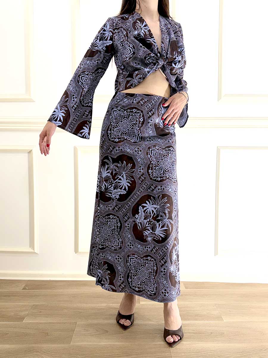BLUSA FANTASIA CON NODO ART. RAVD1UC - DIXIE