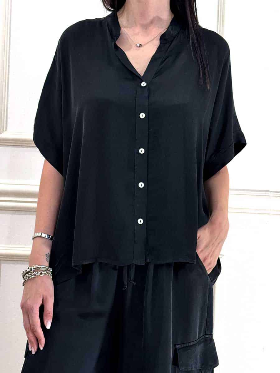 BLUSA ART. C125C05Q/PE26PR - MOTEL - NERO
