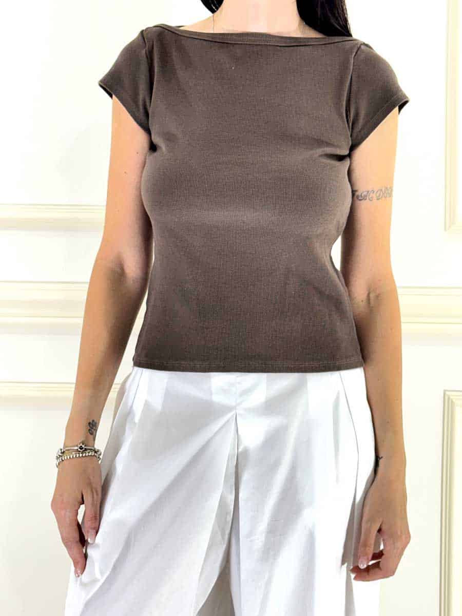 T-SHIRT SCOLLO BARCA MANICA CORTA ART. 21004 - TENSIONE IN