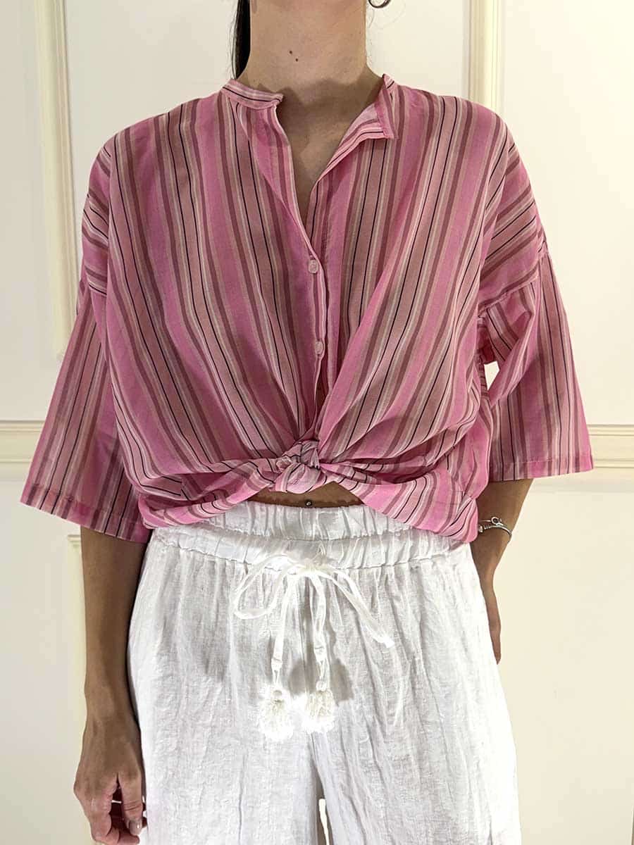 CAMICIA RIGA ROSA ART. PE260474 -TENSIONE IN