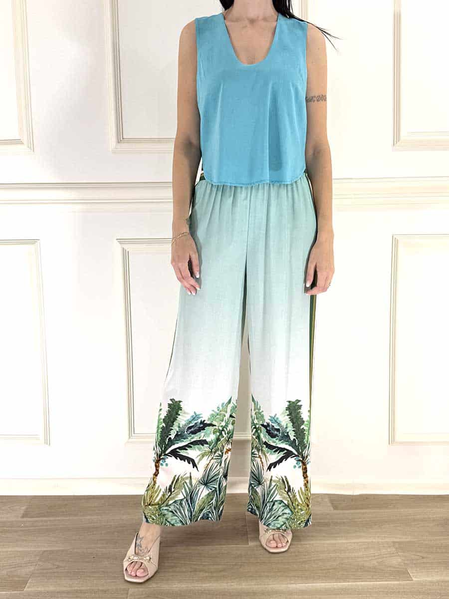 PANTALONE FANTASIA TROPICAL ART. PE260577 - TENSIONE IN - S