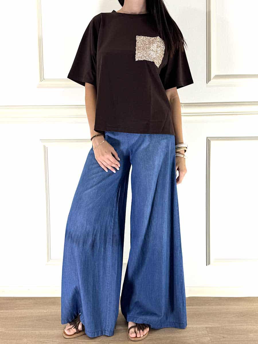 T-SHIRT TASCHINO PAILLETTES ART. 12195 - SUSY MIX
