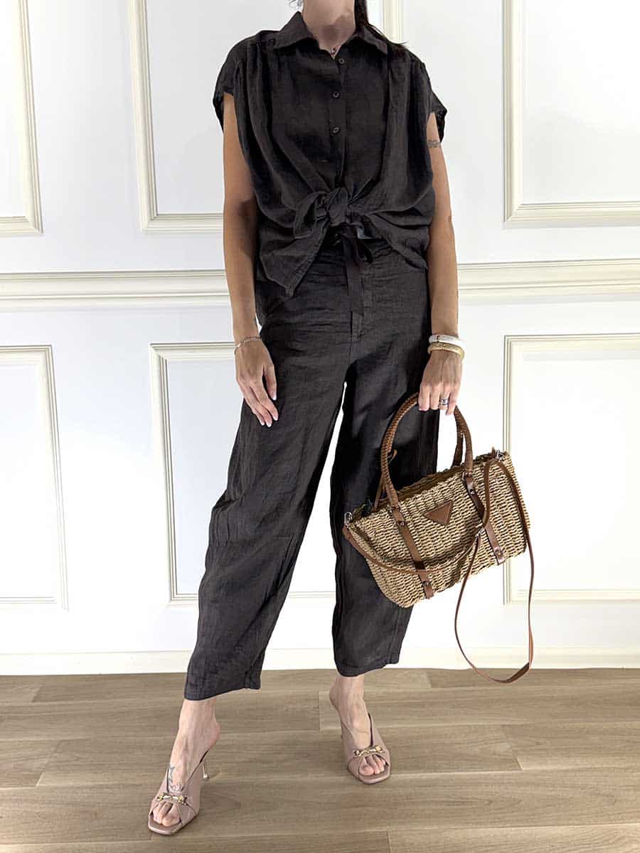 COORDINATO COMPOSTO DA CAMICIA E PANTALONE ART. 33132LI - SUSY MIX