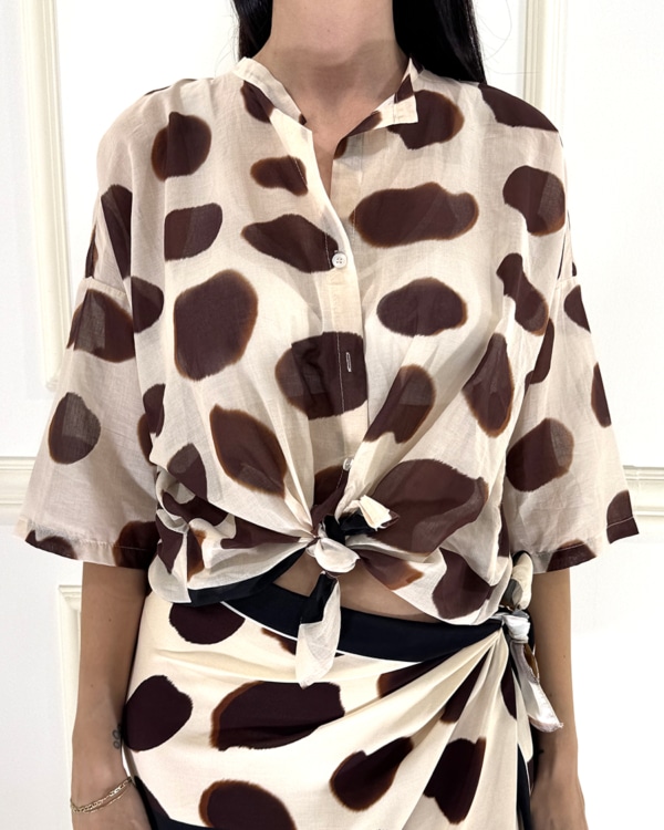 CAMICIA MUSSOLA FANTASIA ART. PE260444 - TENSIONE IN