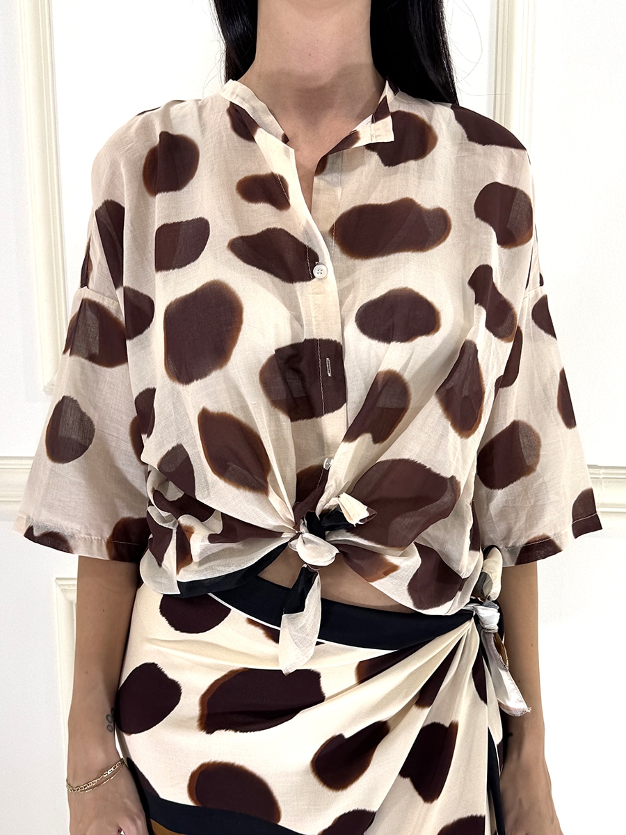 CAMICIA MUSSOLA FANTASIA ART. PE260444 - TENSIONE IN