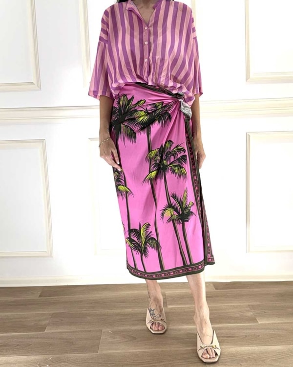 GONNA PAREO CON PALME ART. pe260488 - TENSIONE IN