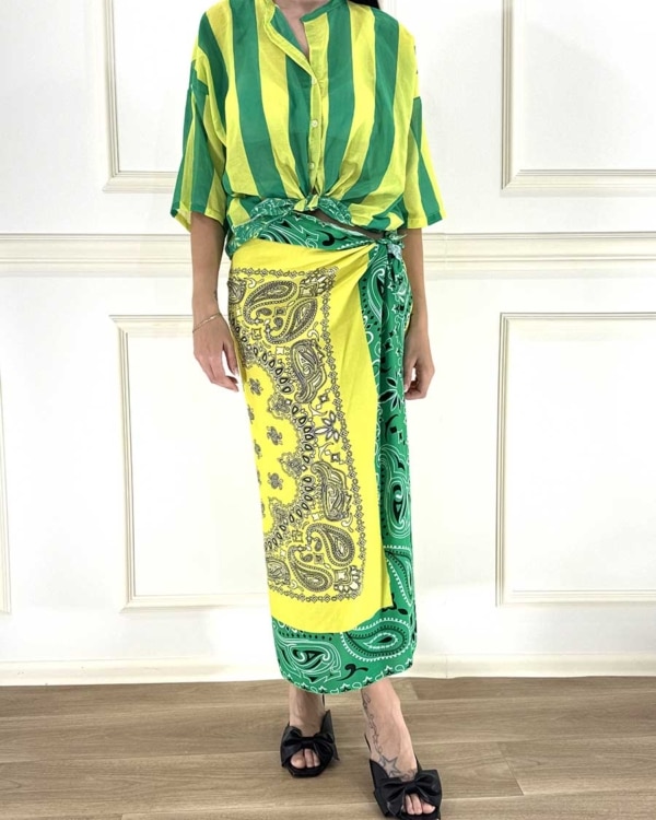 CAMICIA RIGATA PROFILO BANDANA ART. PE260509 - TENSIONE IN