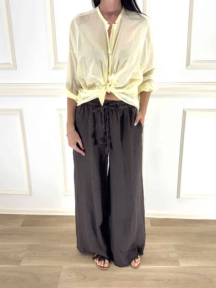 PANTALONE LINO ELASTICO CON COULISSE ART. S26PE37 - MOTEL