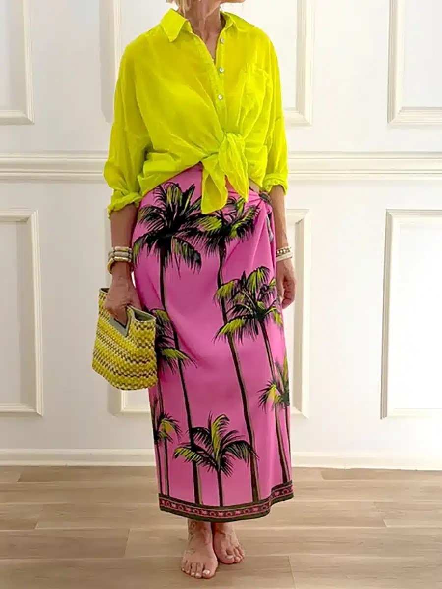 CAMICIA IN MUSSOLA CON TASCHINO ART. S26CM77 - MOTEL - LIME
