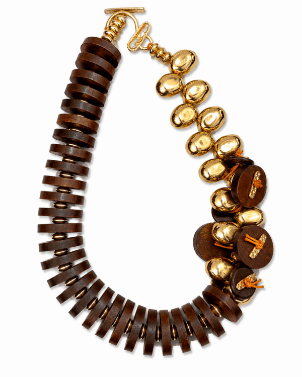 COLLANA STATEMENT WOOD E GOLD ART. 5498