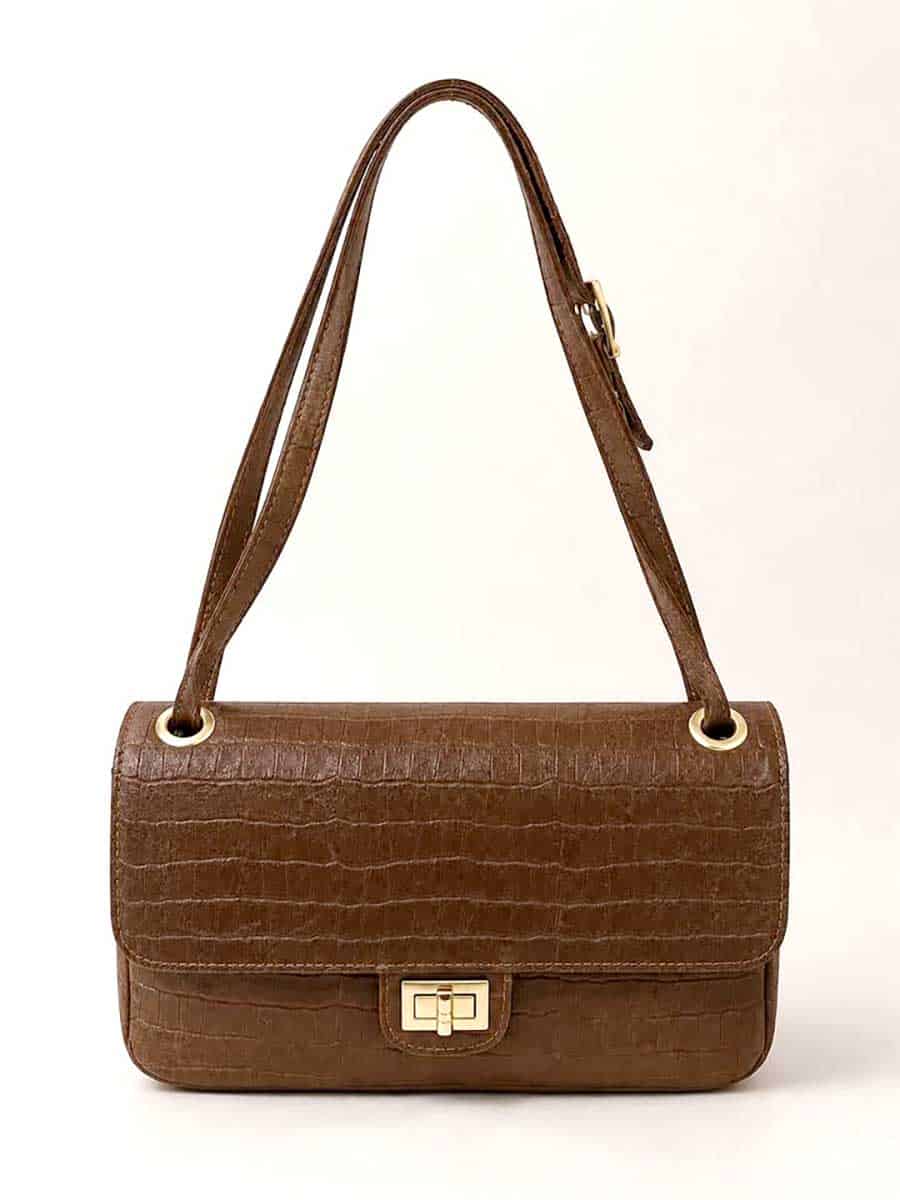 BORSA TRACOLLA COCCO ART. BS66905 - SUSY MIX - CUOIO