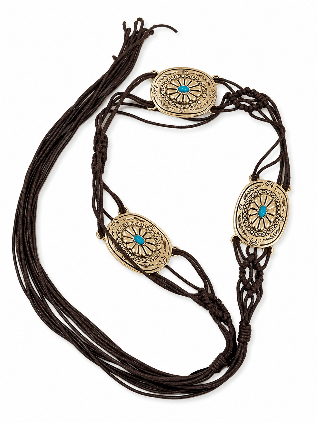 CINTURA BOHO CON PLACCHE TURCHESI ART. 8330