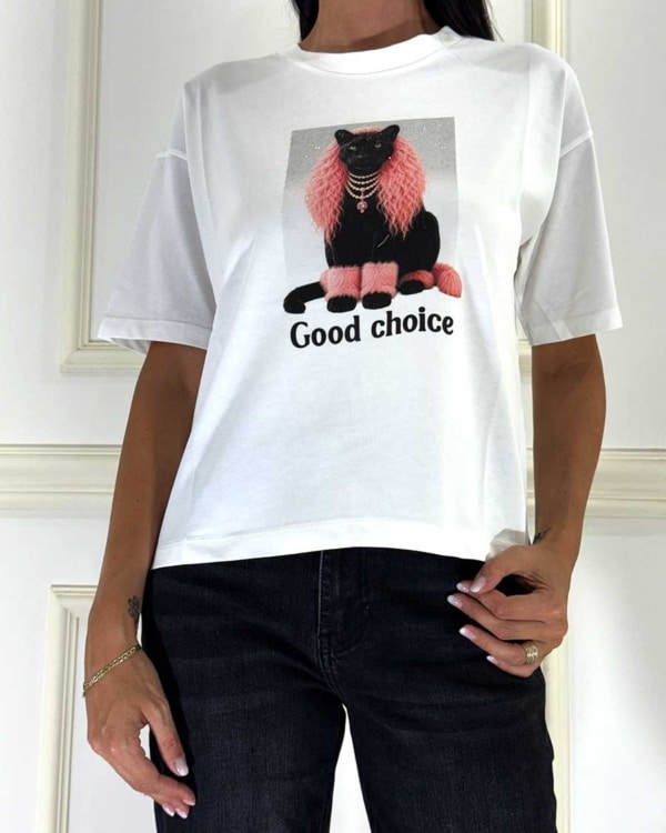 T-SHIRT CON STAMPA ART. QUARZO03SU2 - SUSY MIX