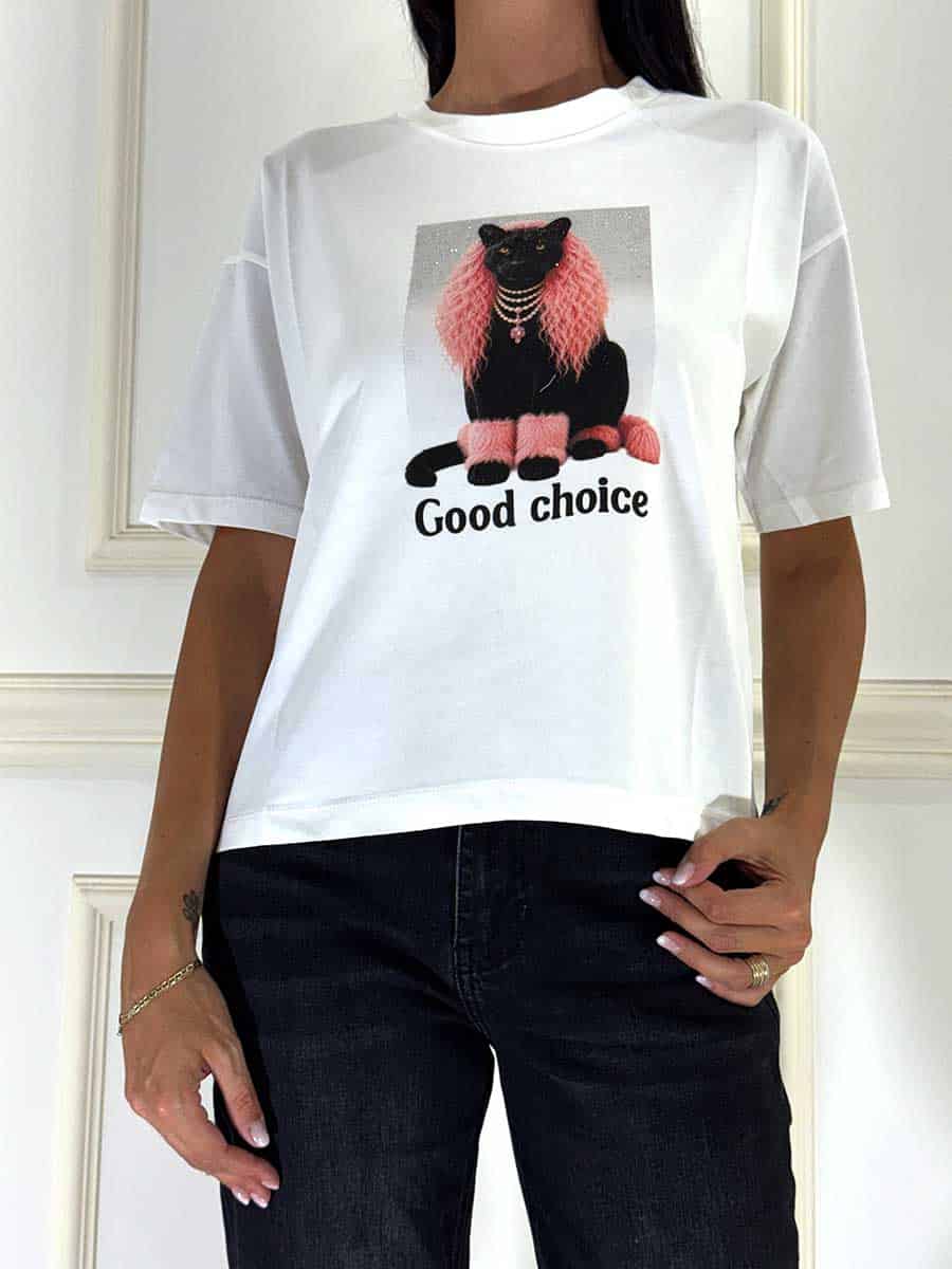 T-SHIRT CON STAMPA ART. QUARZO03SU2 - SUSY MIX