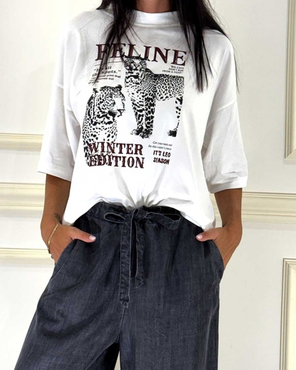 T-SHIRT OVER CON STAMPA ART. 272M - SUSY MIX