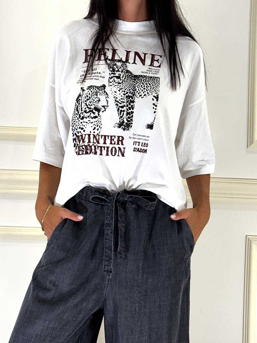 T-SHIRT OVER CON STAMPA ART. 272M - SUSY MIX