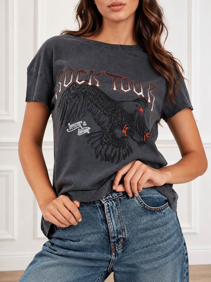 T-SHIRT AQUILA ART. 12458 - SUSY MIX - GRIGIO