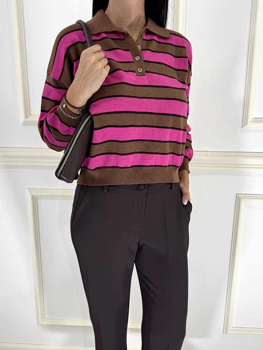 POLO OVER A RIGHE ART. 26690 -TENSIONE IN