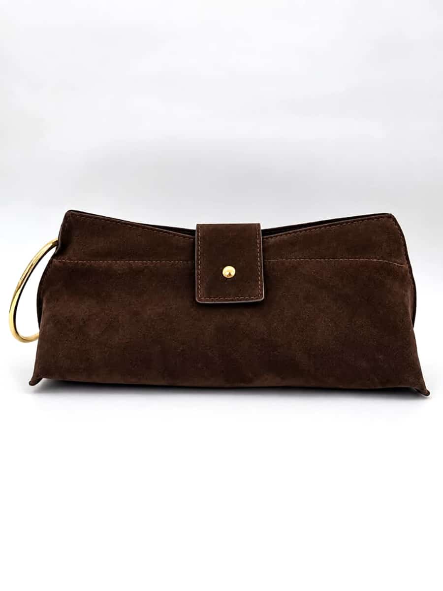 BORSA IN SUEDE ART. 4966 COLOR MORO