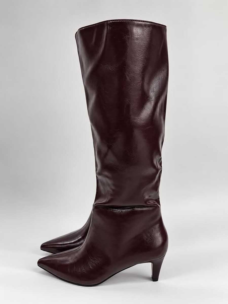 STIVALE ECOPELLE LUCIDO VINO  ART. X2608 - SUSY MIX - 41