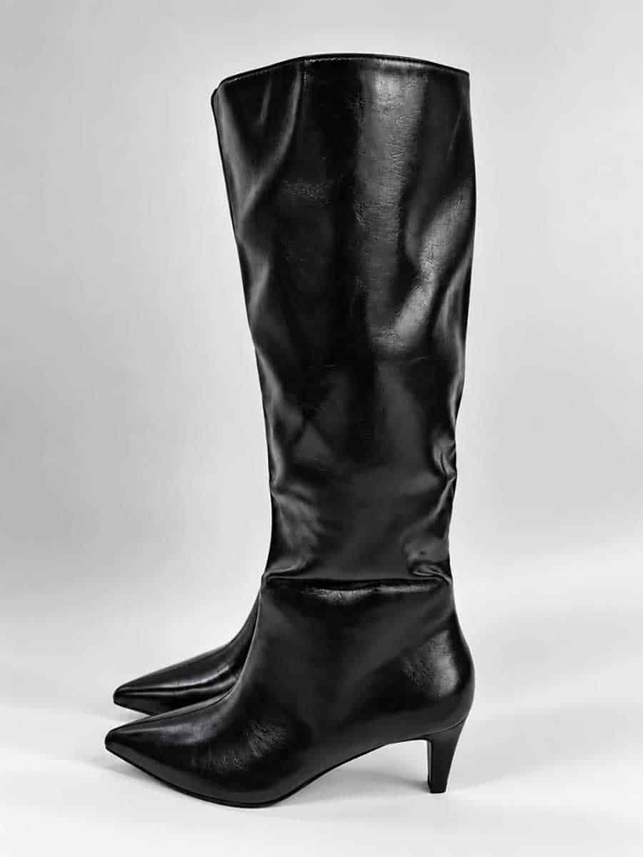 STIVALE IN ECOPELLE LUCIDO NERO ART. X2608 - SUSY MIX - 41
