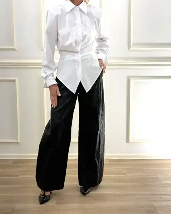 CAMICIA SFIANCATA CON SPALLINE ART. FW260033 - TENSIONE IN - S