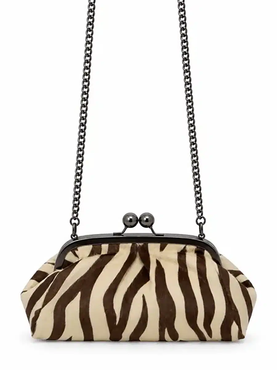 CLUTCH IN CAVALLINO STAMPA ZEBRATA ART. 4424