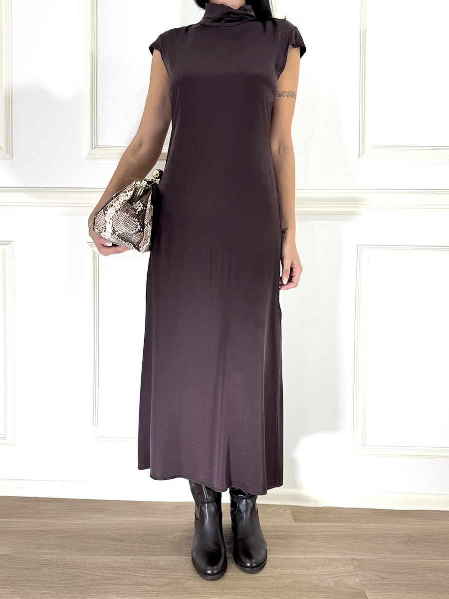 ABITO LUNGO CON COLLO ALTO ART. A782B014- DIXIE