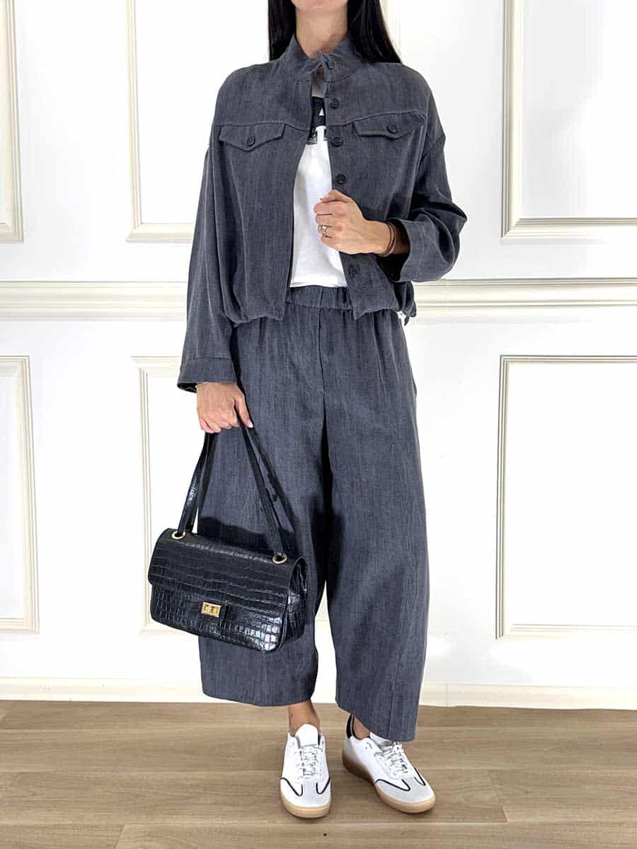 BOMBER GRIGIO ART. PP470T22 - SUSY MIX
