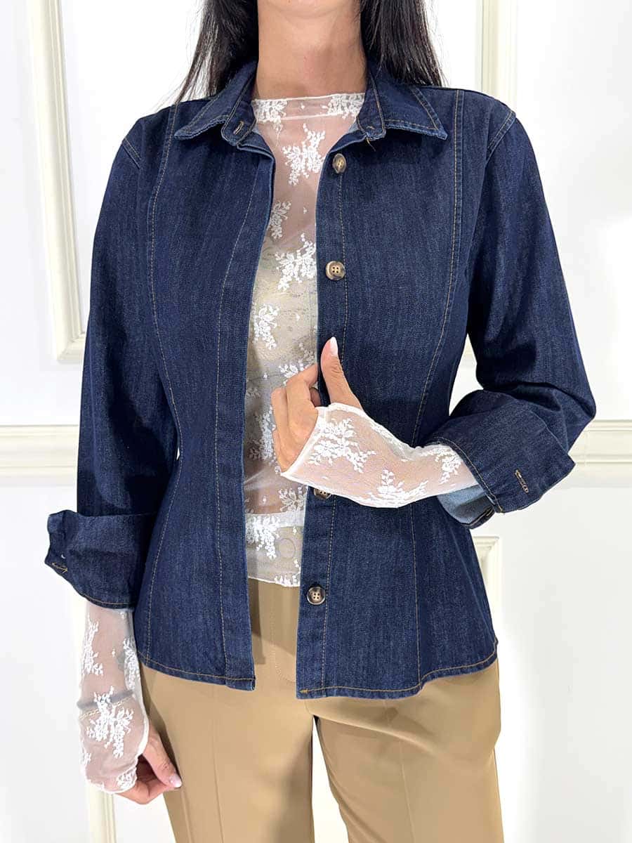 CAMICIA JEANS BLU  ART. 611616 - SUSY MIX