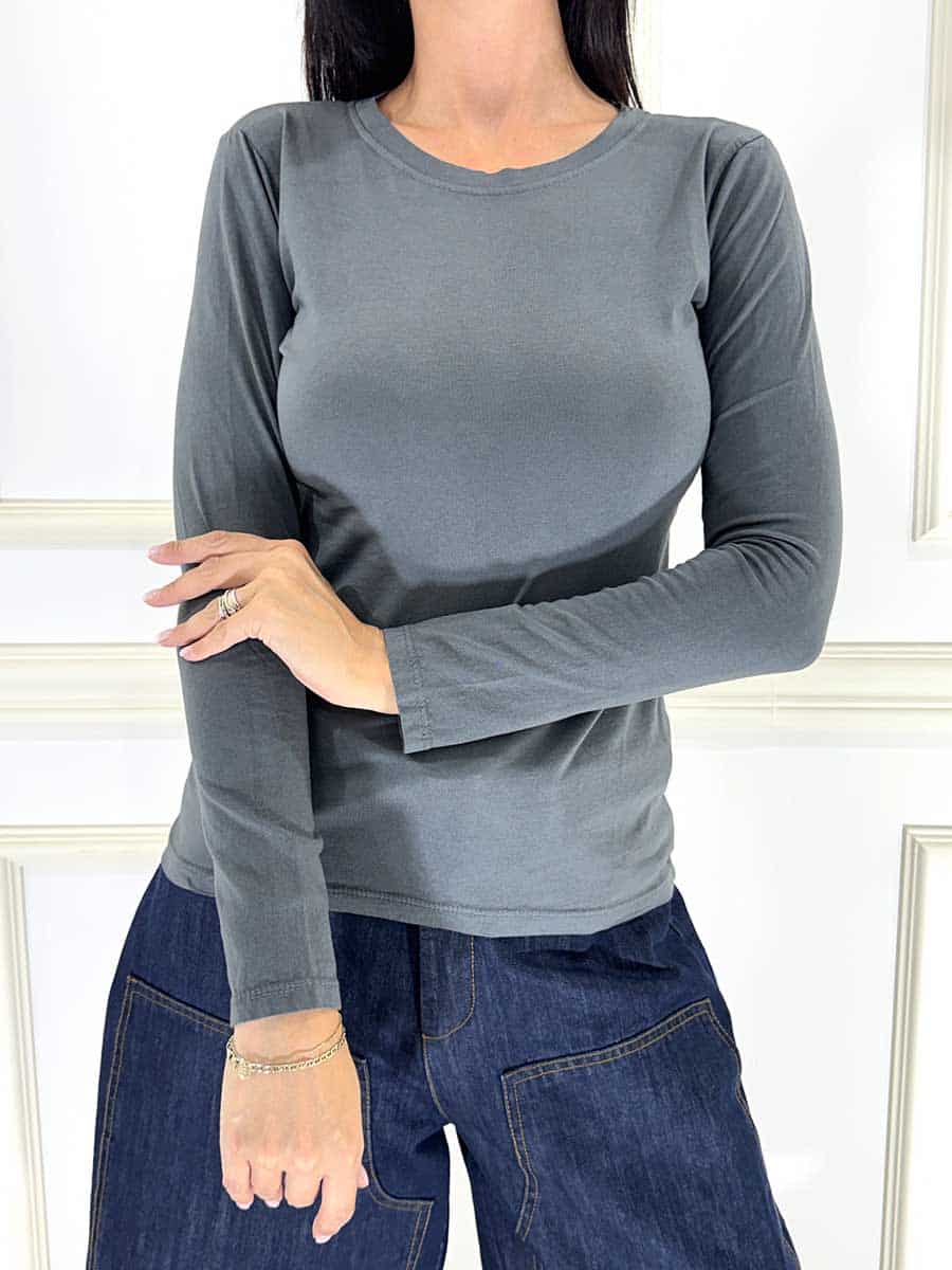 T-SHIRT GIROCOLLO MANICHE LUNGHE ART. 2746 - SUSY MIX