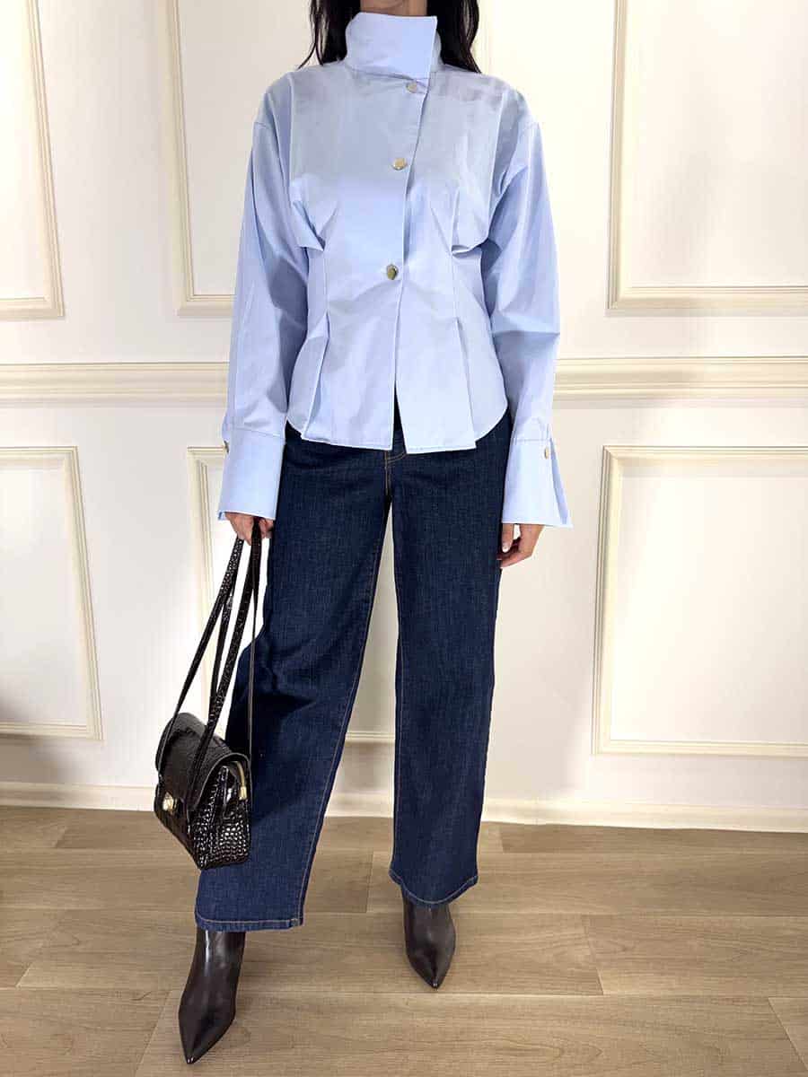 CAMICIA COLLO ALTO ART. 03-C537FW26NT - MOTEL