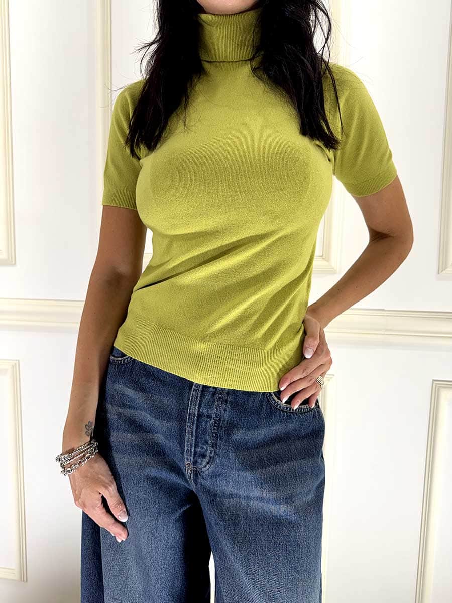 MAGLIA COLLO ALTO ART. I26/RB151-B - MOTEL - OLIO