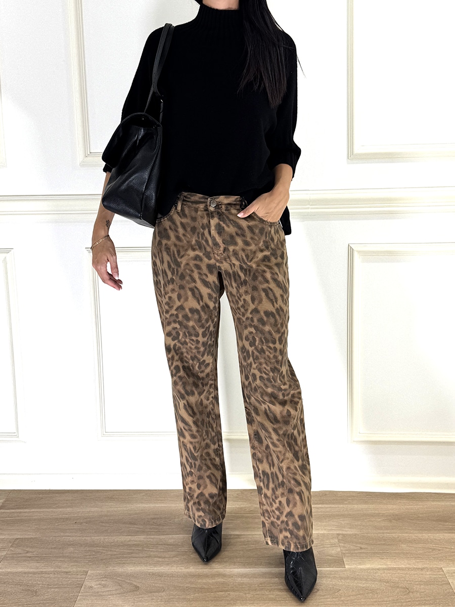 JEANS MACULATO MARRONE ART. DAC5271 - VICOLO