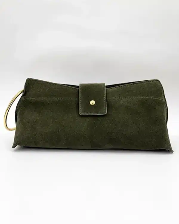 BORSA IN SUEDE ART. 4966 - VERDE BOSCO