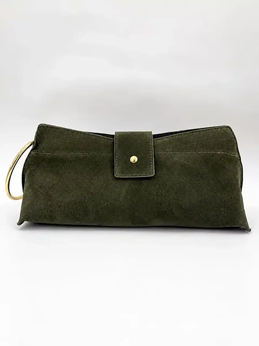 BORSA IN SUEDE ART. 4966 - VERDE BOSCO