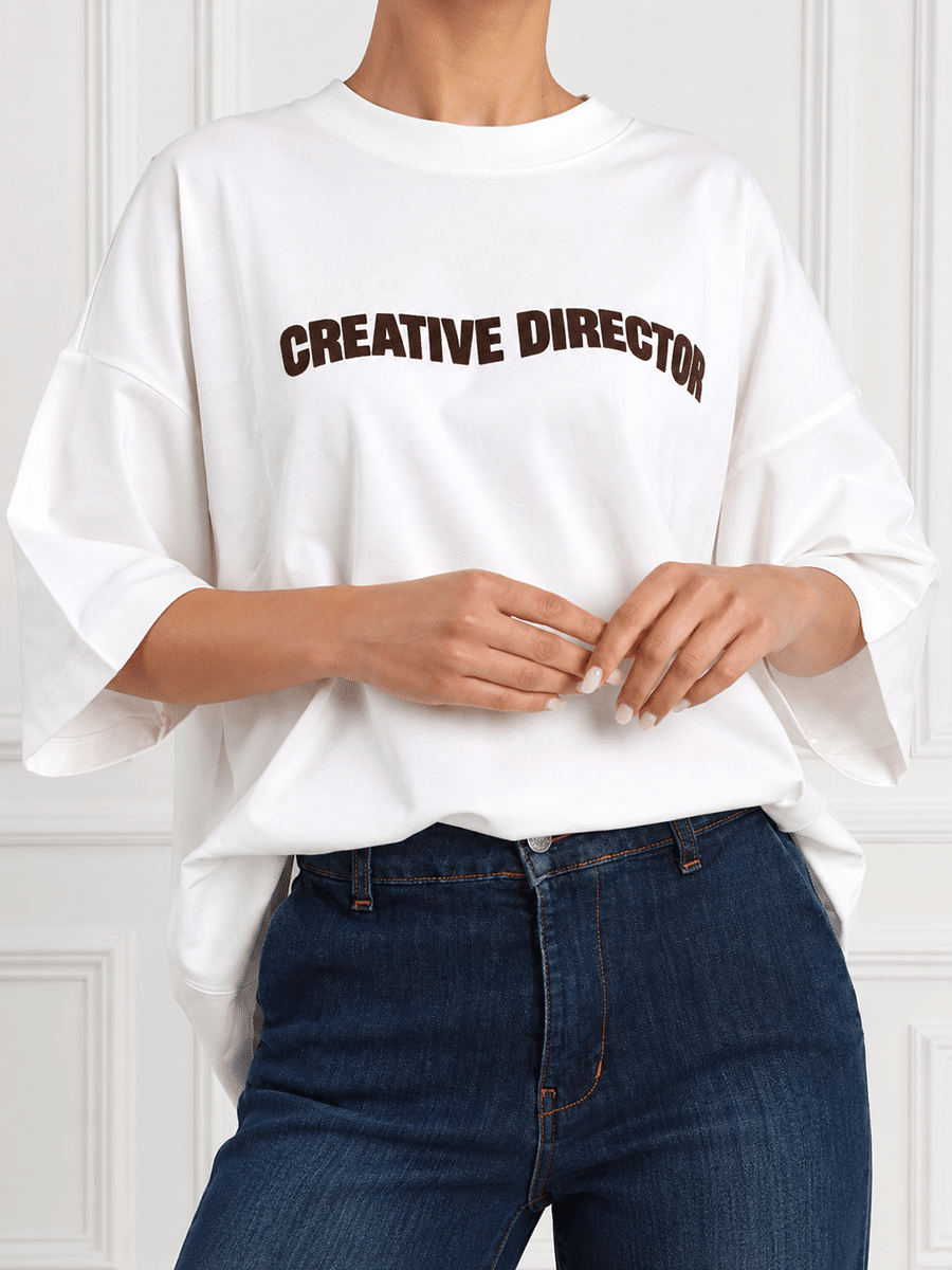 T-SHIRT CON SCRITTA ART. W2PAPRIKA05