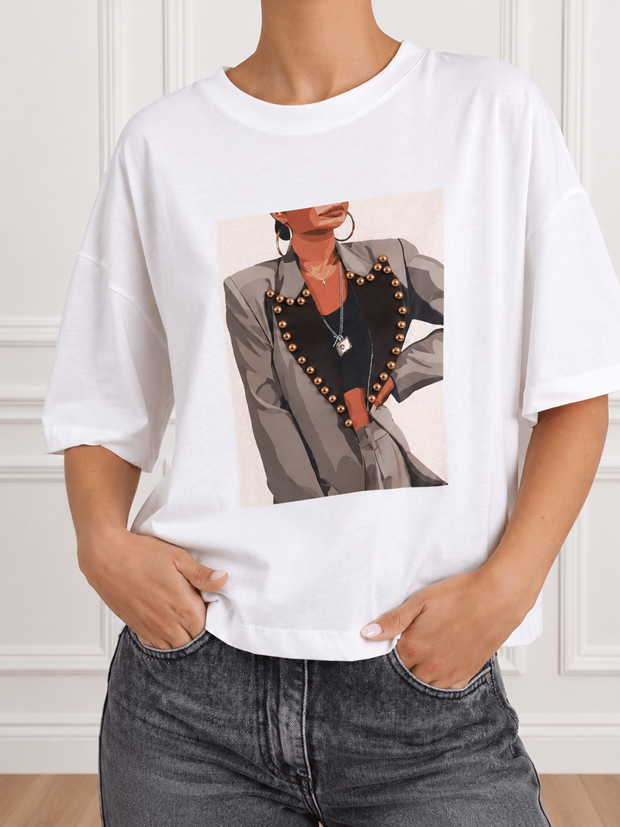 T-SHIRT STAMPA ART. SH004938 - SUSY MIX