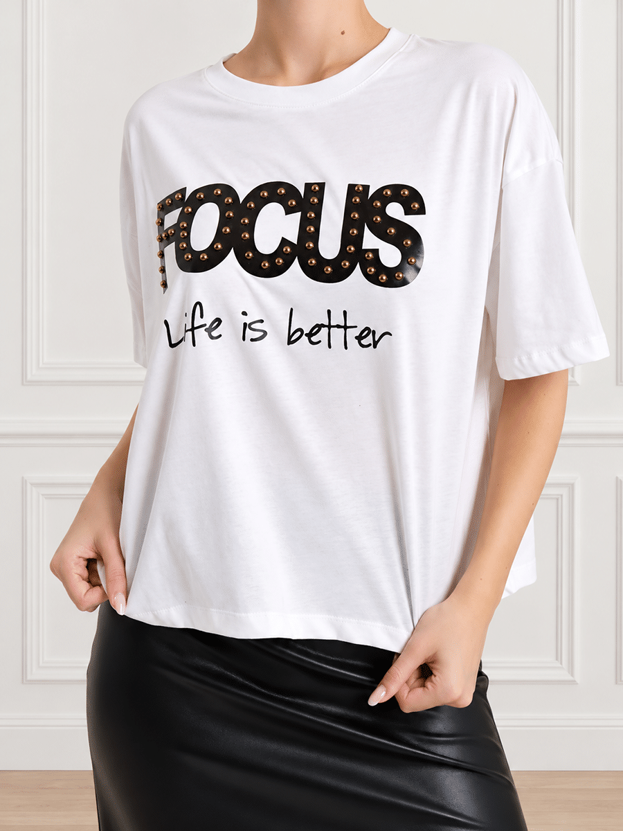 T-SHIRT "FOCUS " ART. SH004936 - SUSY MIX