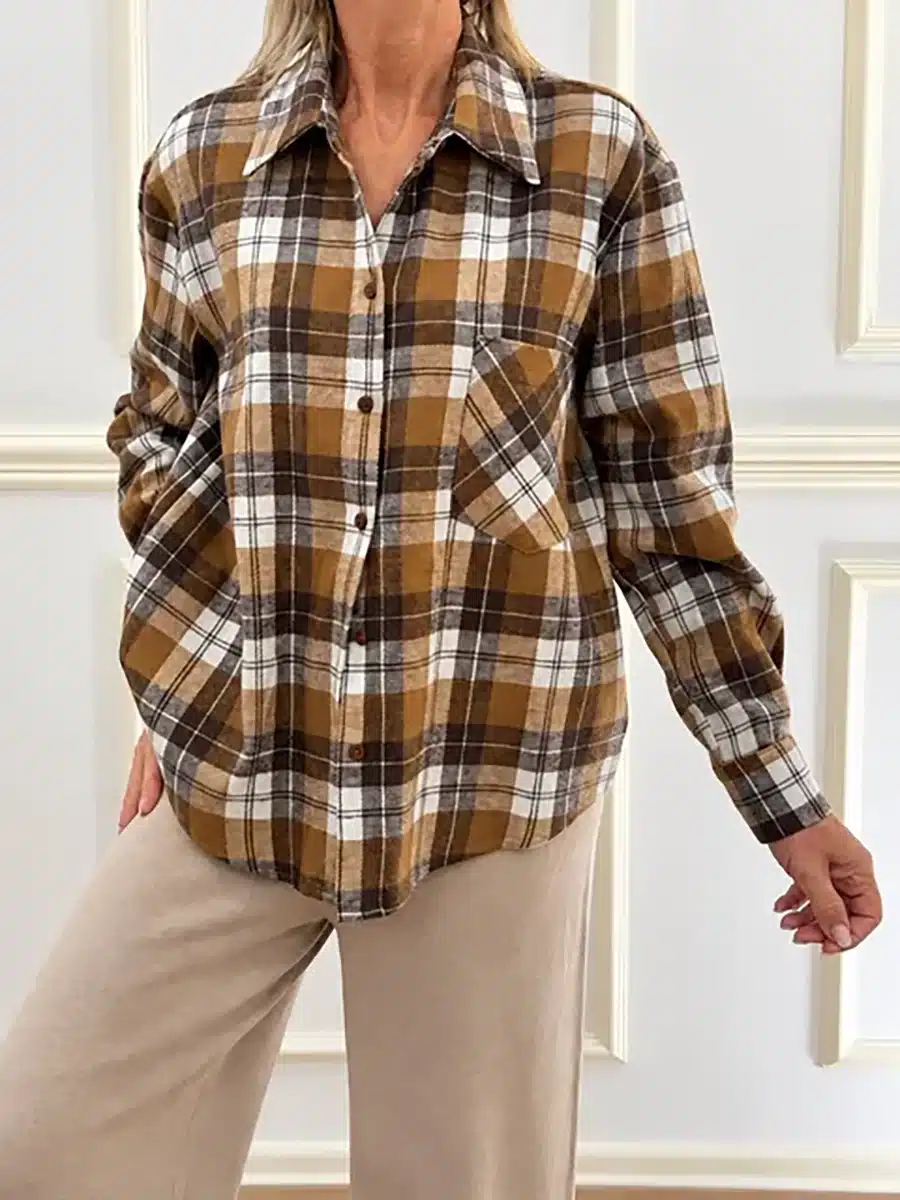 CAMICIA OVERSIZE  CHECK ART. CM06873 - SUSY MIX