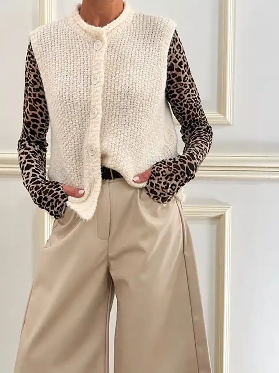 GILET ART. M351 - SUSY MIX - CREMA