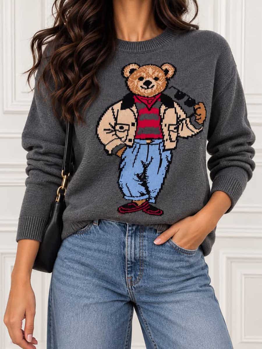 MAGLIONCINO TEDDY ART. 7AC7243 - VICOLO - MORO
