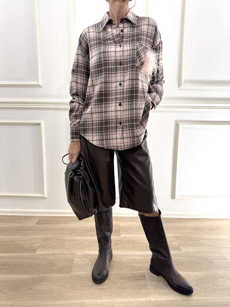 CAMICIA CHECK CON PIUME ART. 27C6388 - MOTEL