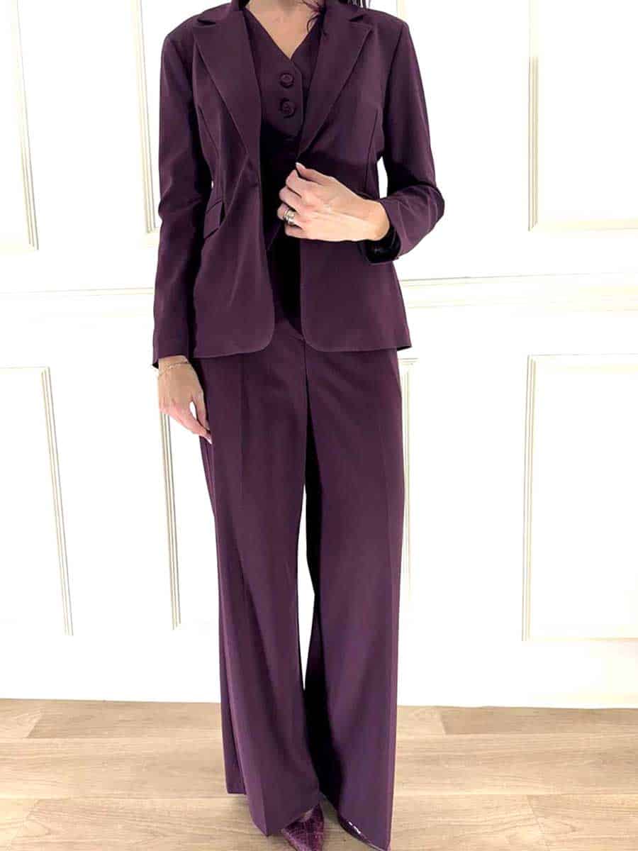 COMPLETO GILET E PANTALONE ART. 27C6498 - MOTEL - BORDEAUX, S