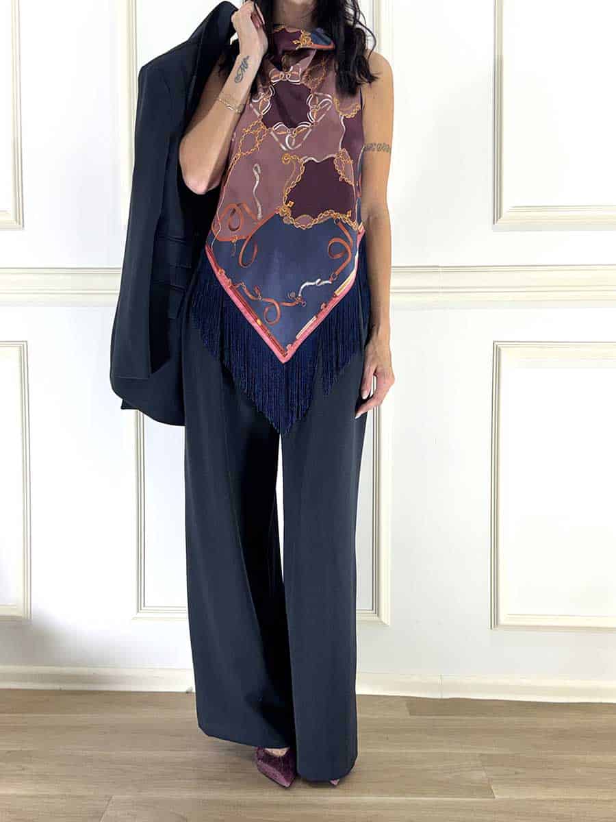 PANTALONE CON PENCES ART. 105011 - SUSY MIX