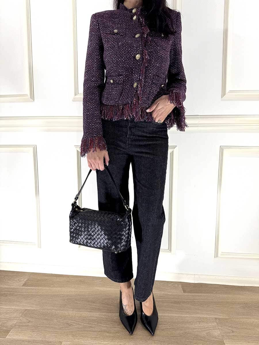 JEANS GAMBA DRITTA ART. P27-RIBCAGE - BLACK-0 - TENSIONE IN